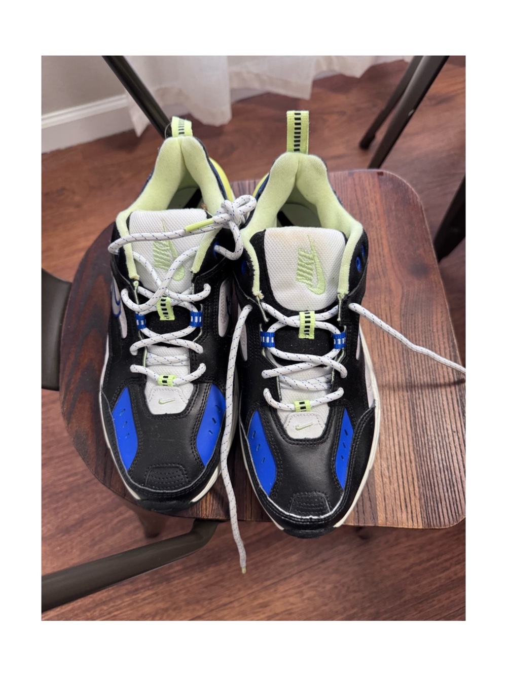Nike Kids Black, Royal Blue & Lime Athletic Sneakers